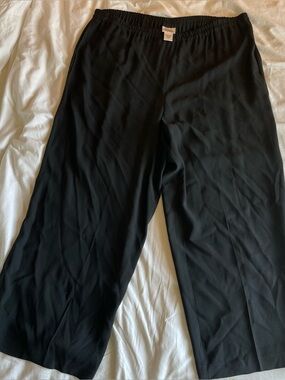 Eileen Fisher silk georgette pants